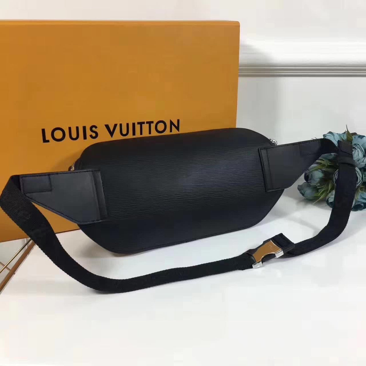 Louis Vuitton x Supreme Bumbag Epi Black - Bags Valley