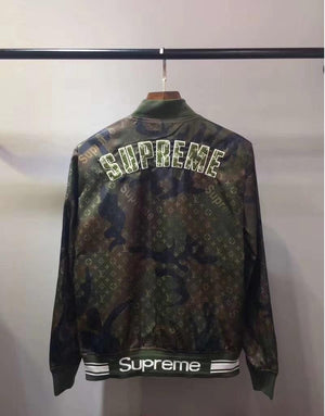 Supreme LV Baseball Jacket