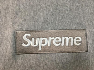 supreme BOX LOGO hoodie gray×silver