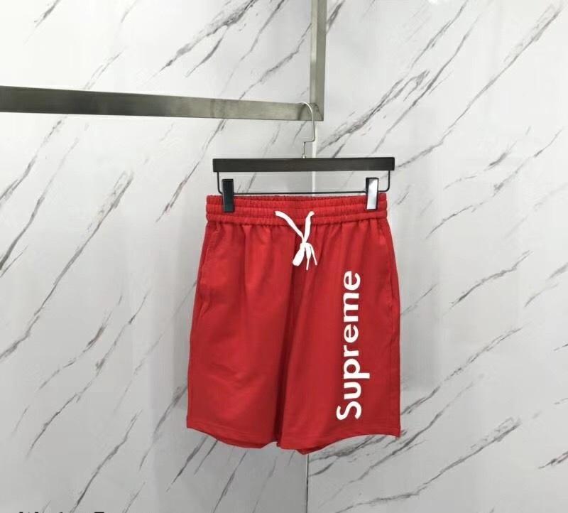 Supreme Letter Printed Shorts - Red