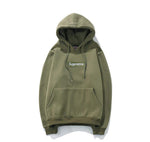 Supreme hoodie box logo sweatshirt - Navy Green