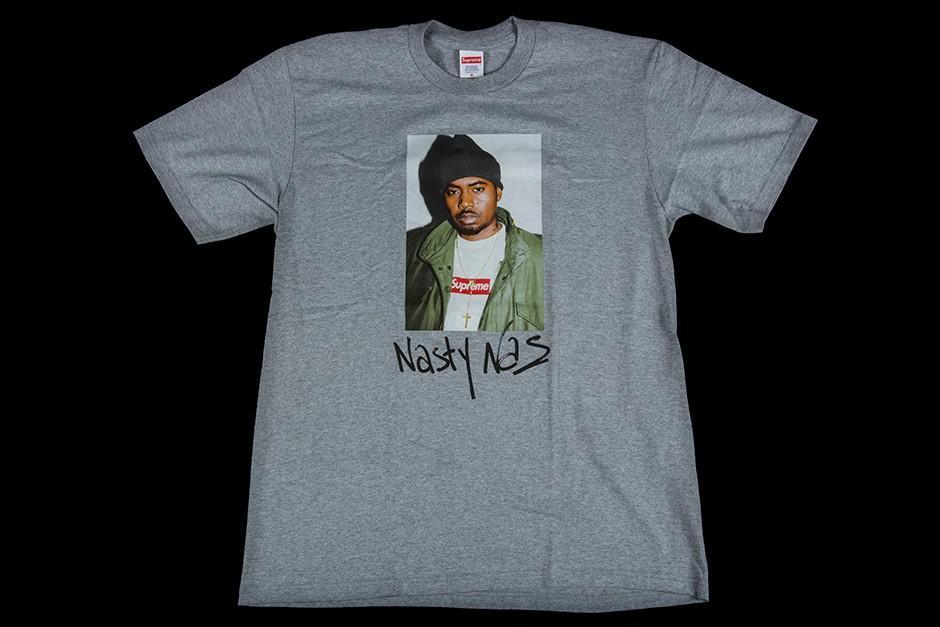 Supreme Nas Tee Grey