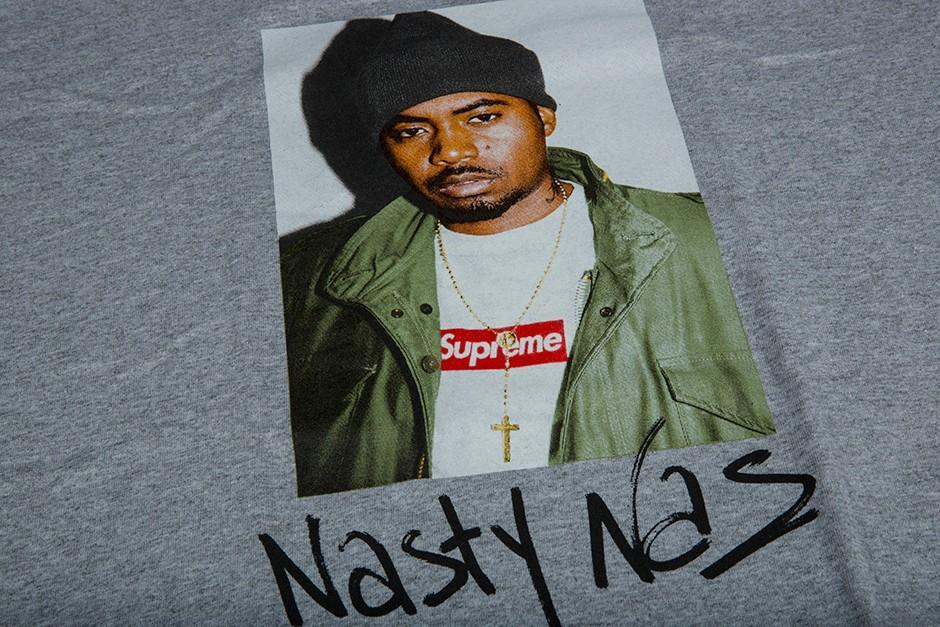 Supreme Nas Tee Grey